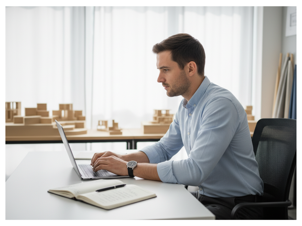 Architect replying to a client inquiry